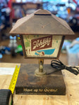 Vtg Schlitz Light Lamp Advertising beer that made milwaukee famous Glass 1960's