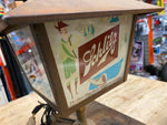 Vtg Schlitz Light Lamp Advertising beer that made milwaukee famous Glass 1960's