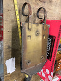 Vtg Mailbox Goth American Art Deco Brass 1930's Antique Slot Lock Newspaper Hold