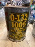 Vtg Military Aircraft Lube Oil Can Acft Turbo Engine Petrol Bray Full Collectibl