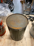 Vtg Military Aircraft Lube Oil Can Acft Turbo Engine Petrol Bray Full Collectibl