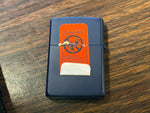VTG 1996 Unfired Camel Stained Glass Navy Blue Matte Zippo Lighter