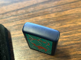 VTG 1996 Unfired Camel Stained Glass Navy Blue Matte Zippo Lighter