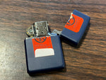 VTG 1996 Unfired Camel Stained Glass Navy Blue Matte Zippo Lighter