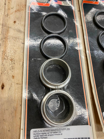 1948-1954 Panhead Intake manifold cylinder head Repair Kit O ring Nipples Flange