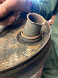 Vtg Super Pyro 5 gallon Oil Can Antifreeze 1930's 25Cent Auto Truck Great Graphi