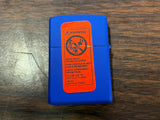 VTG 2000 Unfired Broken Seal Circle Of Sports Blue Matte Zippo Lighter