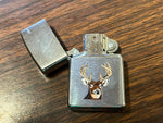 VTG 1996 Unfired Broken Seal Enameled White-tailed Deer Polished Chrome Zippo
