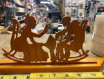 Grandma Yelling at grandpa vintage wood cutout funny handmade Holiday Gift