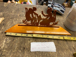 Grandma Yelling at grandpa vintage wood cutout funny handmade Holiday Gift