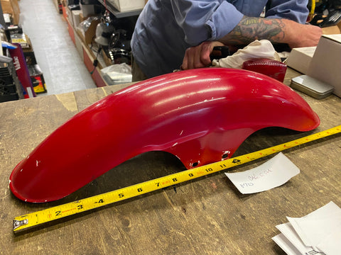 Front Fender Vtg Cafe Racer Honda CB Kawasaki KZ Custom Motorcycle 5" VFR Chopp