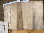 1932 Diploma High School Banner Cap Hat New Castle Pa Varsity Football Antique