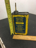 Vintage Mistic Metal Mover cutting fluid small tin can 1 pint mancave U.S.A piec