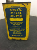 Vintage Mistic Metal Mover cutting fluid small tin can 1 pint mancave U.S.A piec