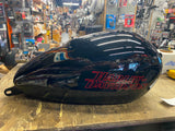 Street Bob M8 Gas Fuel Tank Vivid Black OEM Harley softail FXSB Factory 2017^