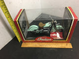 Vintage Tootsie Toy 42" Indian 442 diecast blue 1/10th NIB Replica unopened box
