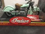 Vintage Tootsie Toy 42" Indian 442 diecast blue 1/10th NIB Replica unopened box