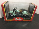 Vintage Tootsie Toy 42" Indian 442 diecast blue 1/10th NIB Replica unopened box