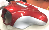 Ember Red Sunglo Brilliant Silver Outer Fairing Harley FLHX Ultra Cl Glide 2014^