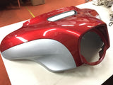 Ember Red Sunglo Brilliant Silver Outer Fairing Harley FLHX Ultra Cl Glide 2014^