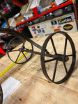 Toy Tricycle Vtg Art Metal Iron Wood Display Bicycle Shop Works! Xmas Gift 11"