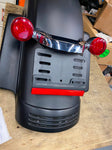 Rear Fender Harley Denim Black FLHX FLTR Road Street Glide fascia lights Assy!