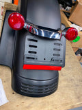 Rear Fender Harley Denim Black FLHX FLTR Road Street Glide fascia lights Assy!
