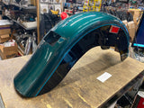 Fatboy Rear Fender Suede Green Black 2000^ Harley FLSTF softail Factory paint