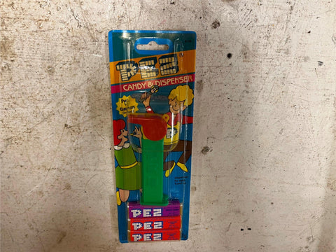 vtg 1990s Pez Coaches' red/green whistle candy dispenser