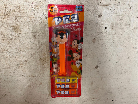 VTG 1985 PEZ Candy DC Comics Mickey Mouse RACER w/Goggles In Red Box
