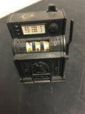 Vintage brass toy pencil sharpener lot 4 model T rolling car model poker machine