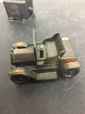 Vintage brass toy pencil sharpener lot 4 model T rolling car model poker machine