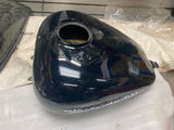 Vivid Black Harley Flhx Street Road Glide Bagger Gas tank FLH 6 GA 2008^ Emblems