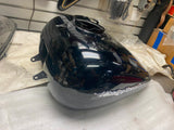 Vivid Black Harley Flhx Street Road Glide Bagger Gas tank FLH 6 GA 2008^ Emblems