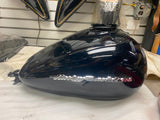 Vivid Black Harley Flhx Street Road Glide Bagger Gas tank FLH 6 GA 2008^ Emblems