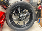 Front Wheel Harley Manhatten Black Metzeler Tir 150-18 Bagger FLH softail 3.5x18