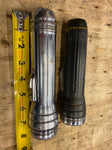Pair Winchester Repeating Vtg Flashlights Collectible chrome Black 1950's