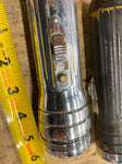 Pair Winchester Repeating Vtg Flashlights Collectible chrome Black 1950's