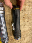 Pair Winchester Repeating Vtg Flashlights Collectible chrome Black 1950's