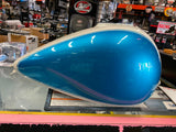 Blue White Gas Tank Harley Bagger 2008^ 6 gal Police Bike FLH Street Glide Nice!