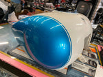 Blue White Gas Tank Harley Bagger 2008^ 6 gal Police Bike FLH Street Glide Nice!