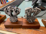 Vintage Flathead UL Motor Engine Pewter Stand Display Harley Davidson Miniature!