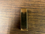 Vintage Antique Auvergne After Five perfume stick Blue rhinestones metal case