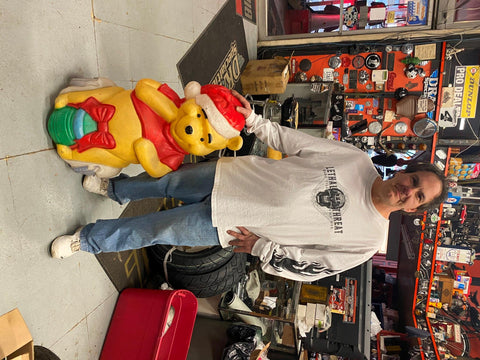 Vtg Santa’s Best 33” Winnie Pooh Bear Disney Christmas Blow Mold Holiday Decor!