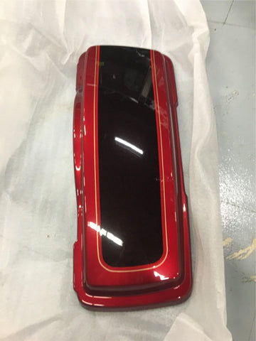 New t/o left saddlebag lid HD bagger Ember red/ black 2014 & up