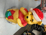 Vtg Santa’s Best 33” Winnie Pooh Bear Disney Christmas Blow Mold Holiday Decor!