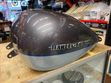 harley gas tank Ultra Classic Limited Charcoal Silver W emblems FLHTK 2008^ bAGG