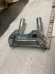4 1/2" Pullback Risers OEM Harley Wide Glide Softail Top Clamp Factory Orig Poli