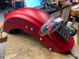 Rear Fender Wicked Red denim Harley Road Street Glide FLHX FLTR 2009^ Bagger