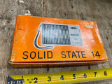 Vtg Solid State Mar/Lin Transistor Radio Hand Pocket Portable Box am-422 Works!!